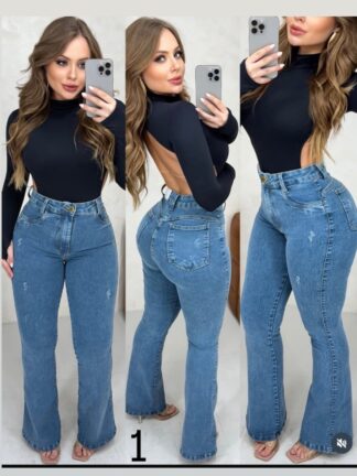Calças Flares 100% jeans