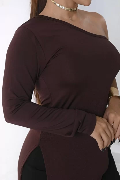 BLUSA SUPLEX MULA MANCA ASSIMÉTRICA - Image 4