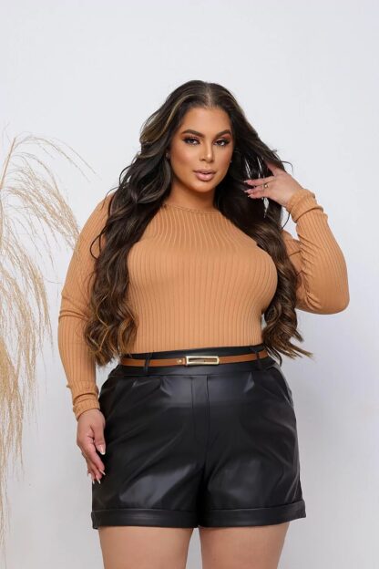 SHORTS COURO CURVE NATALIE - Image 3