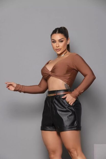 SHORTS COURO NATALIE - Image 3