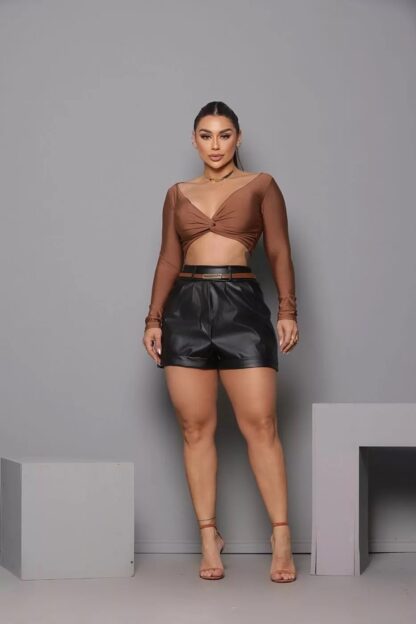 SHORTS COURO NATALIE - Image 4
